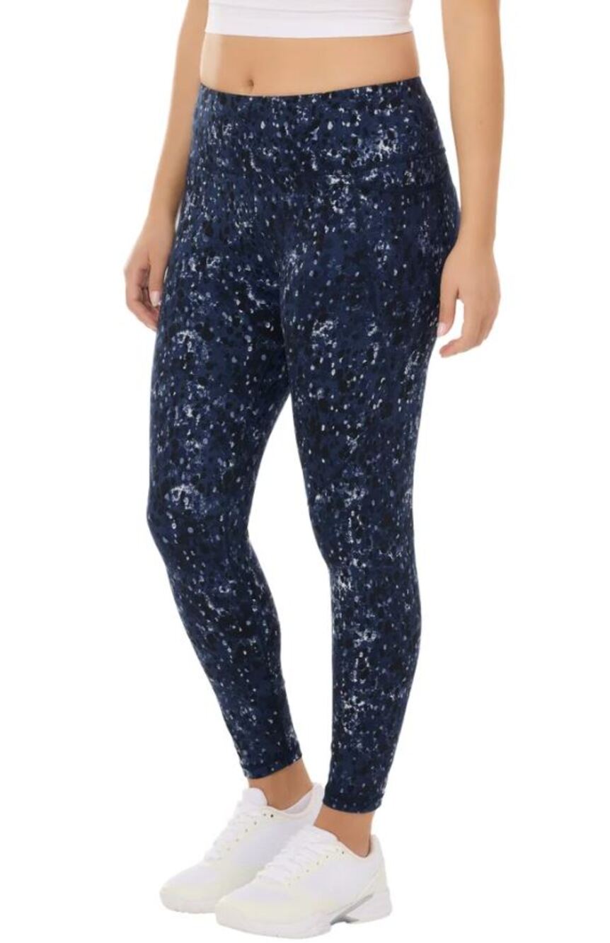 Sweaty Betty 7/8 Leggings Women's Medium Size 8 Navy Abstract Print NWT